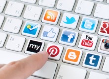 Social media communication concept